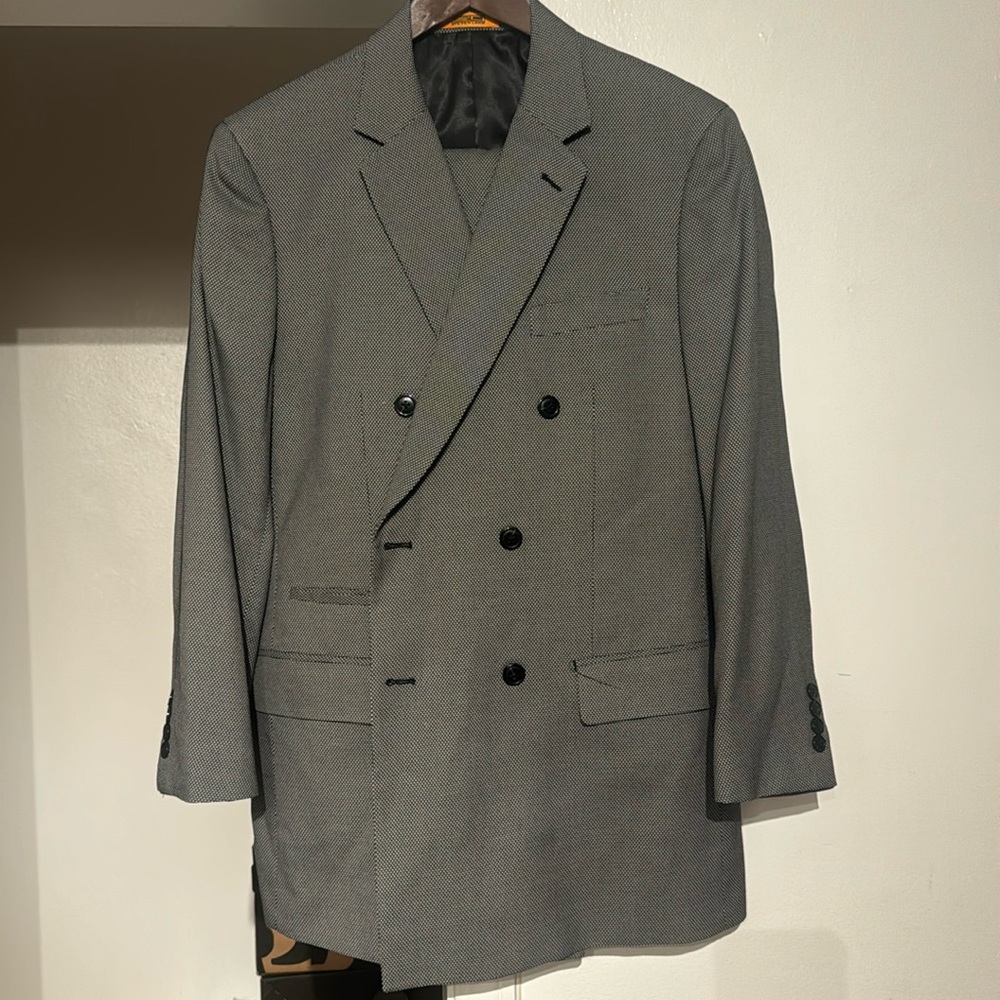 This is a 2 piece grey suit.